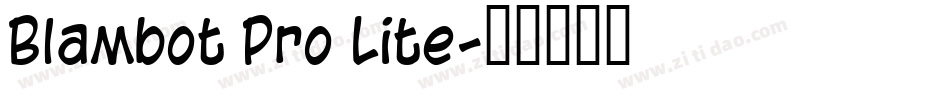 Blambot Pro Lite字体转换